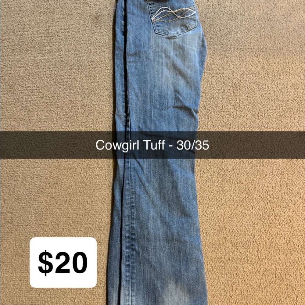 Cowgirl Tuff Blue Boot Cut Jeans